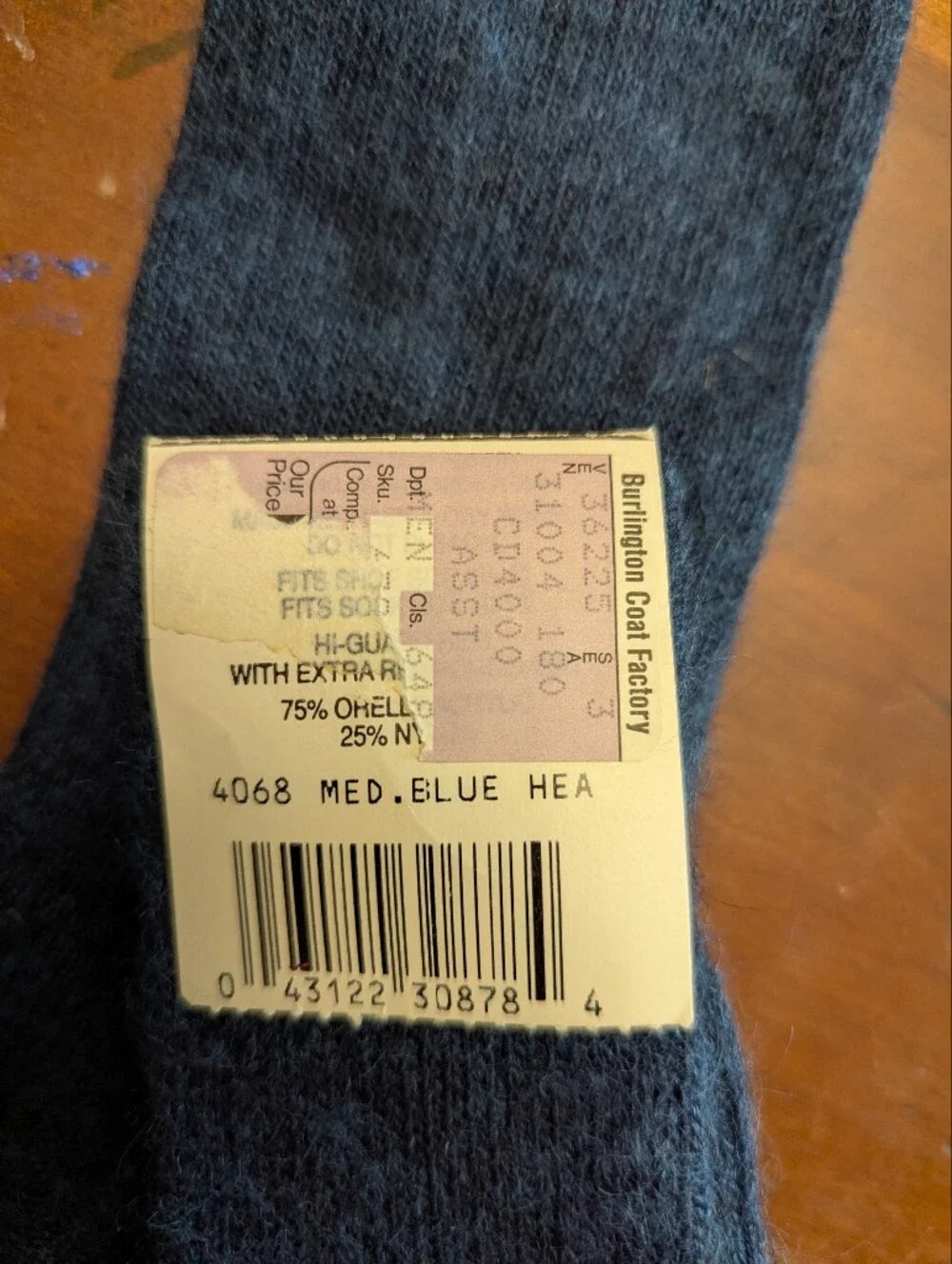 Dior Vintage Navy Blue Dress Socks